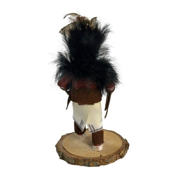 Vintage Hopi Hemis Kachina Doll Feather Detail Traditional Attire Katsina Dancer - Picture 3 of 7